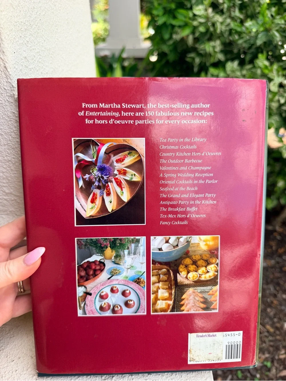 Vintage 1984 Martha Stewart Hors d’Oeuvres Cookbook Hardcover DJ Entertaining